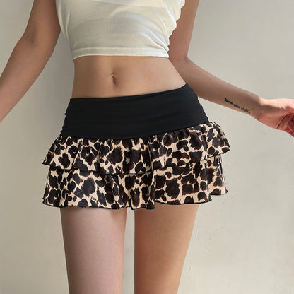 Zivah Leopard Mini Skirt