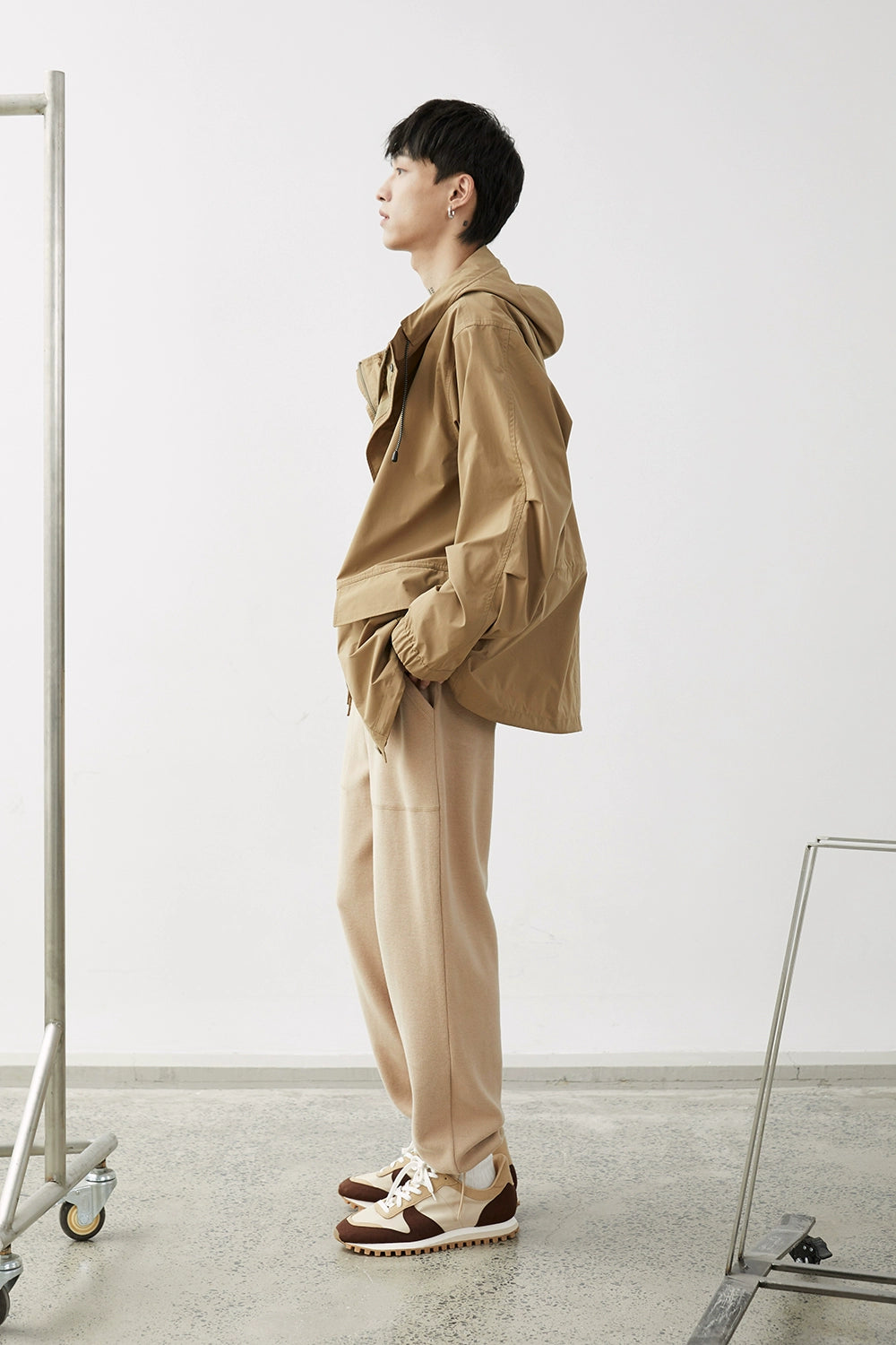 Drawstring Wide-leg Athletic Pants