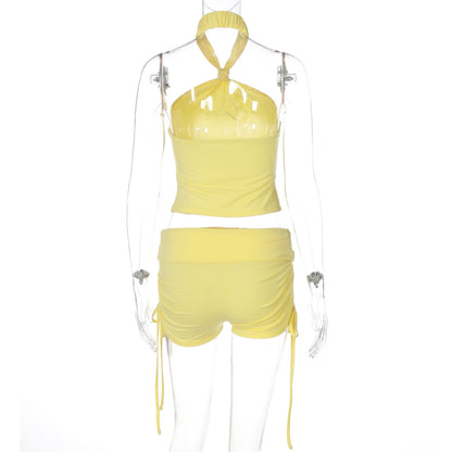Lucy Halter Top & Shorts Set