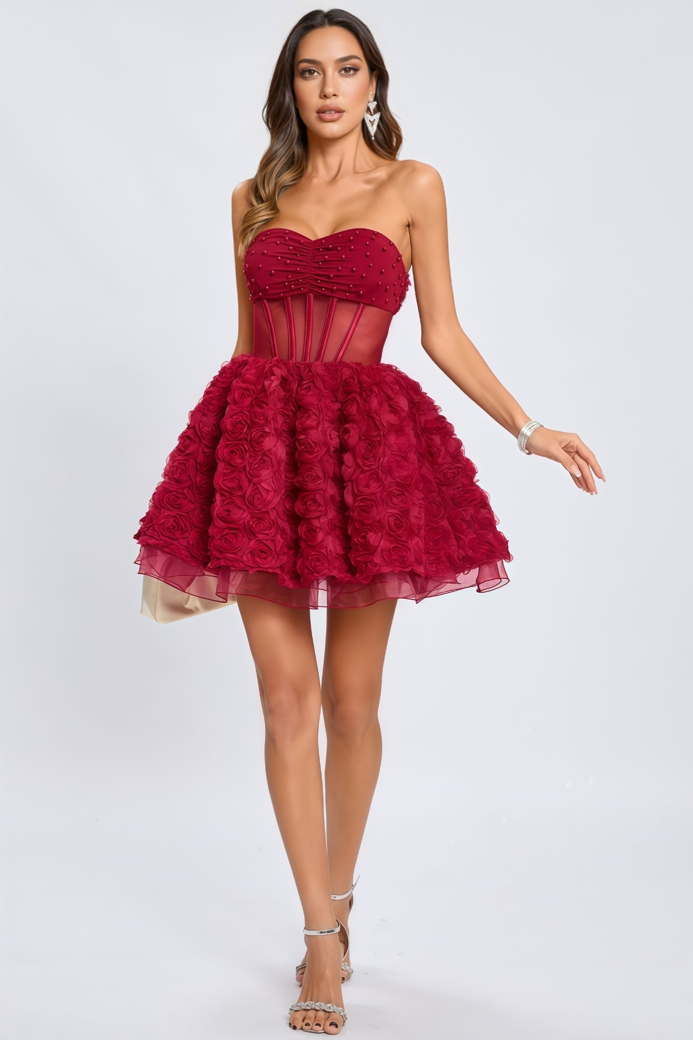 Gage 3d Mesh Puffy Mini Dress