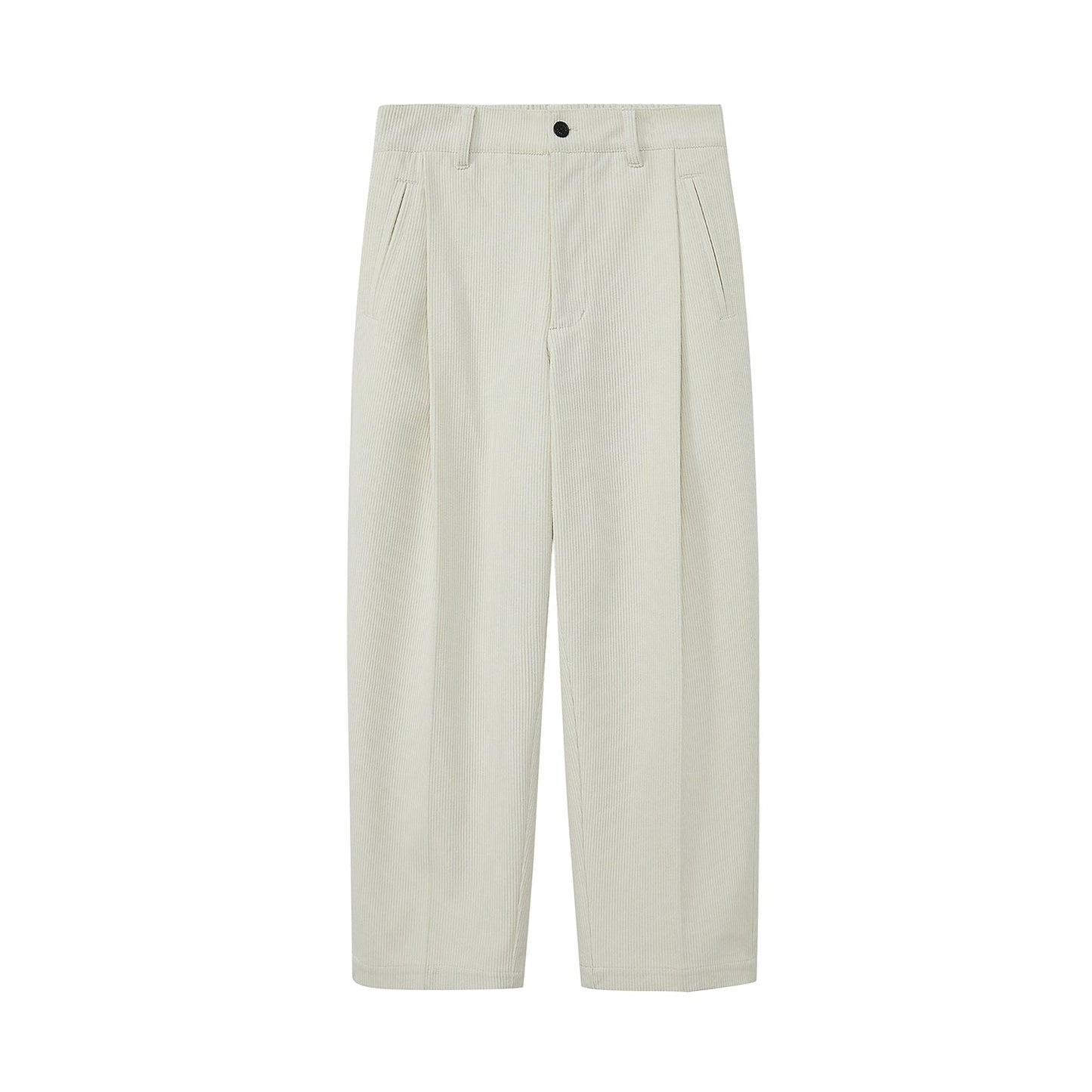 Relaxed Wide-leg Slightly Stretchy Cropped Pants