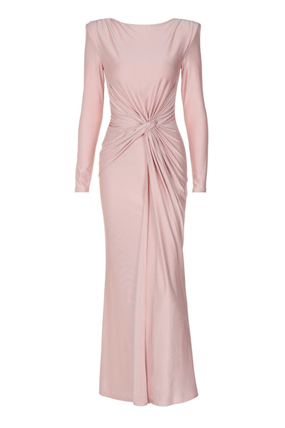 Amanda Long Sleeve Twist Front Maxi Dress