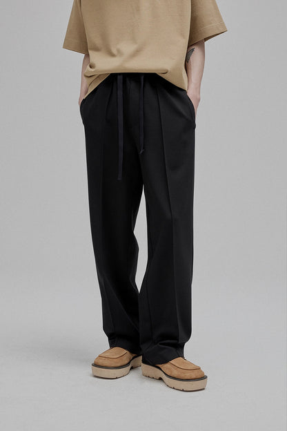 Lace-up Straight Full/short Pants