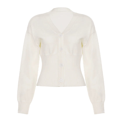 Micah Cropped Button-up Cardigan