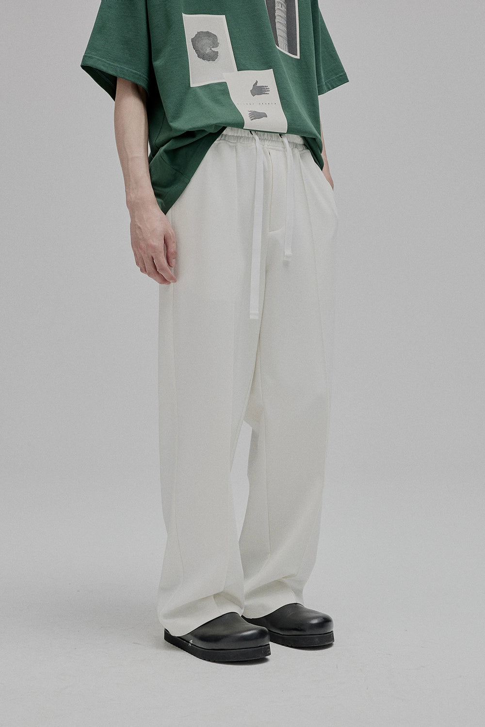 Lace-up Straight Full/short Pants