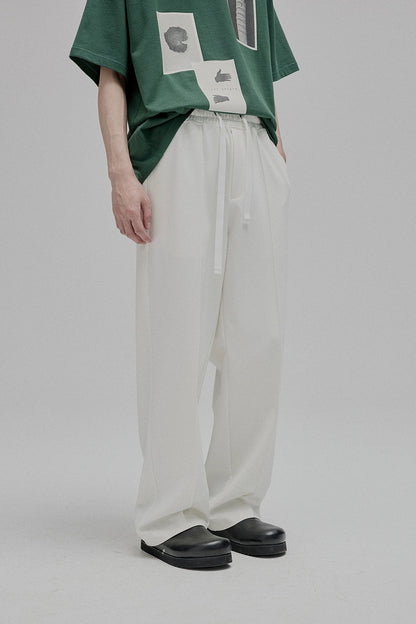 Lace-up Straight Full/short Pants