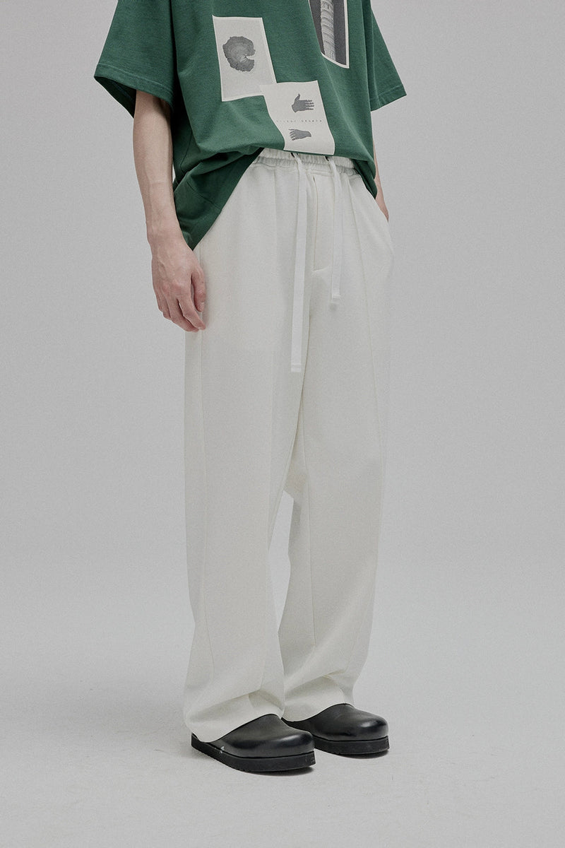 Lace-up Straight Full/short Pants