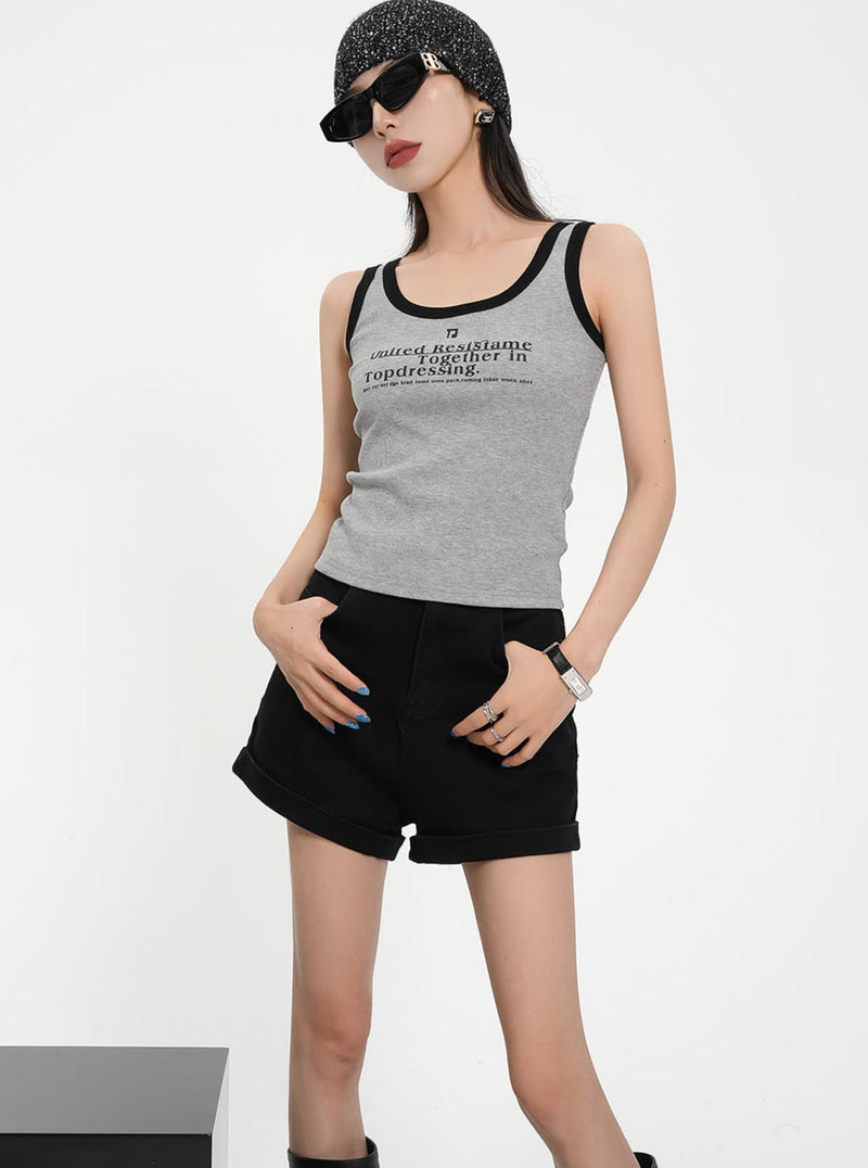 High-waisted Tailored Shorts - Black Mini Dress Shorts