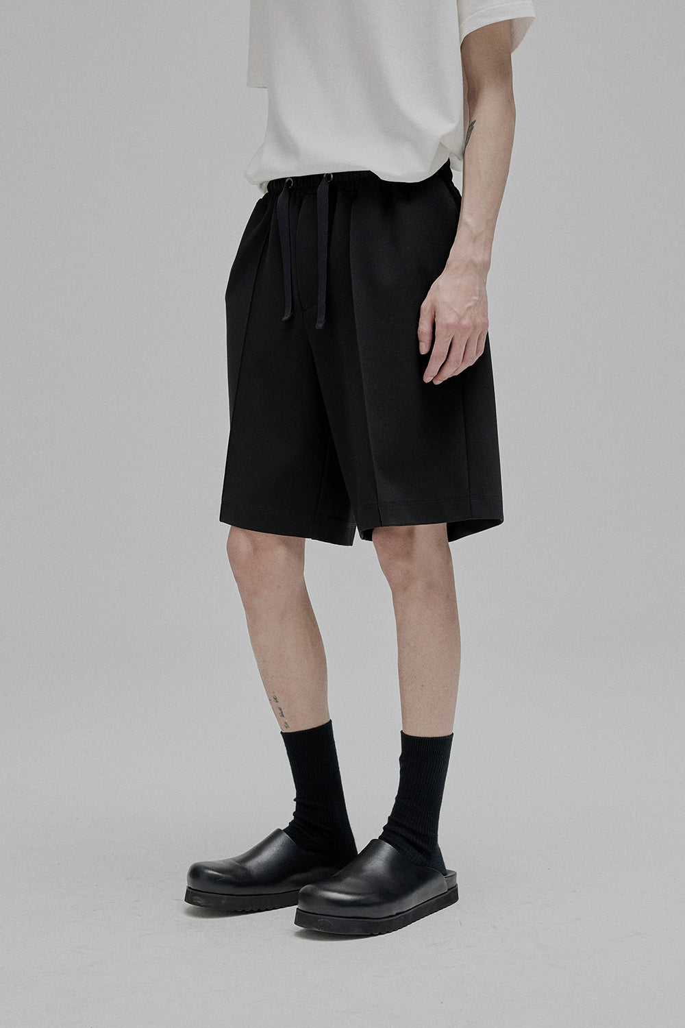 Lace-up Straight Full/short Pants
