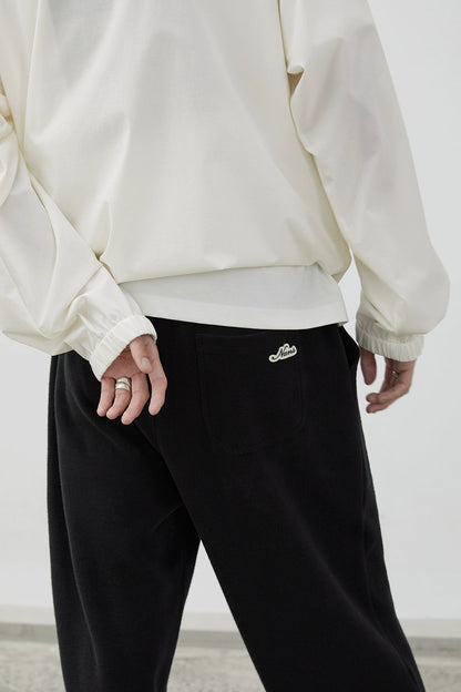Drawstring Wide-leg Athletic Pants