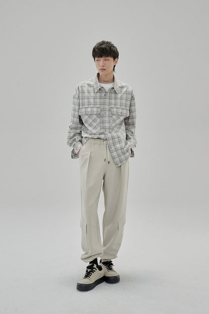 Draping Drawstring Cargo Pants