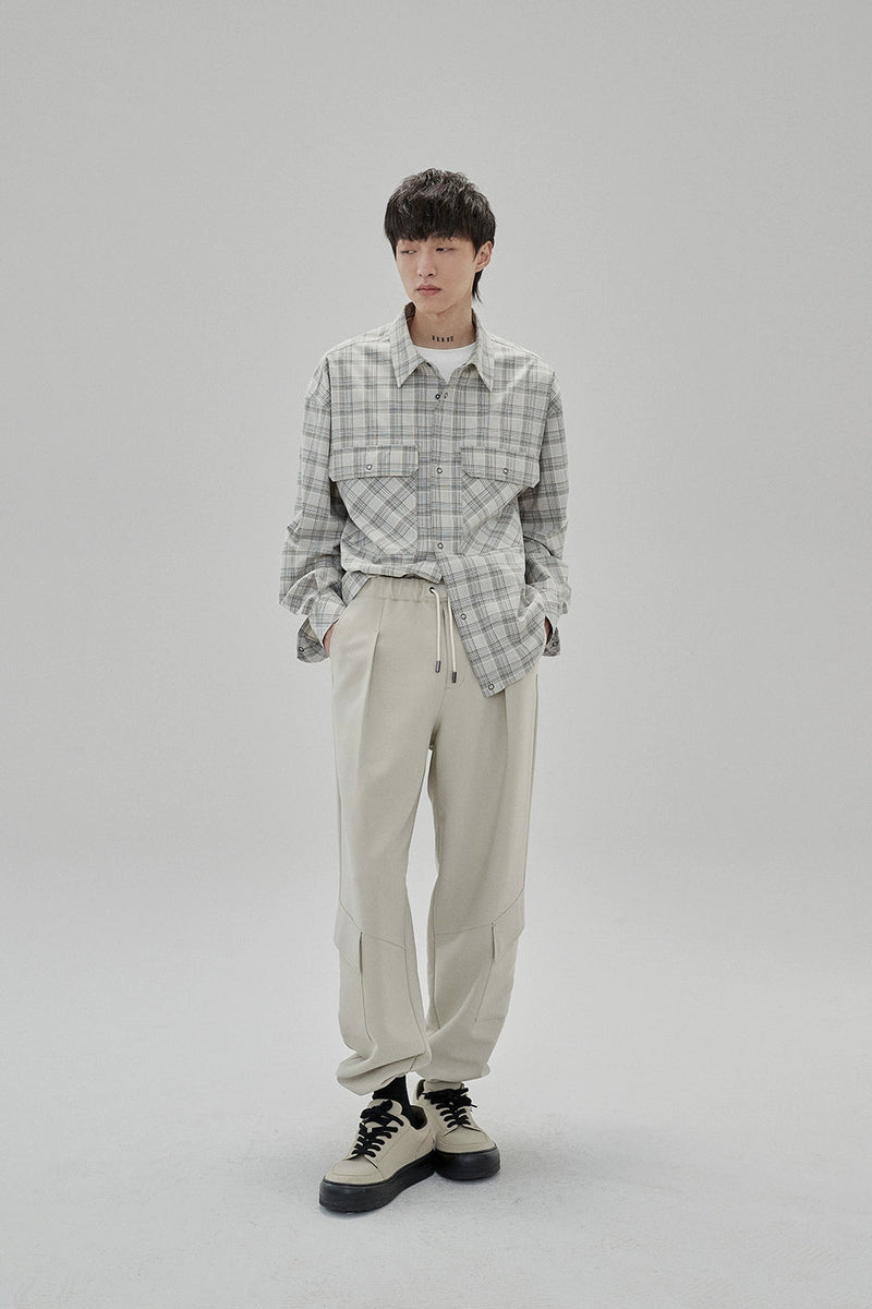 Draping Drawstring Cargo Pants