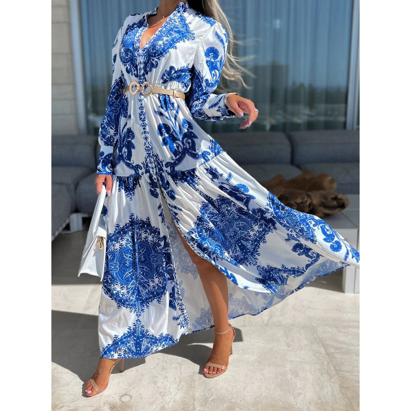 Spring Summer Maxi Dress Loose Vacation Dress
