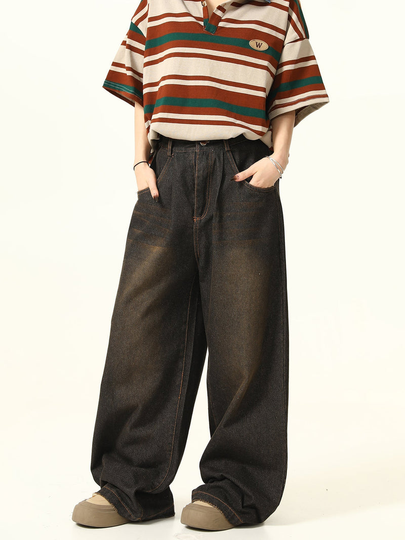 Denim Wide Leg Pants