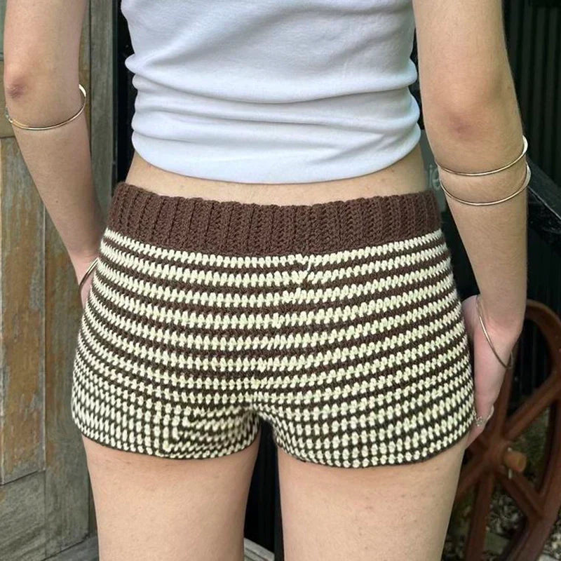 Kensington Striped Woolen Shorts