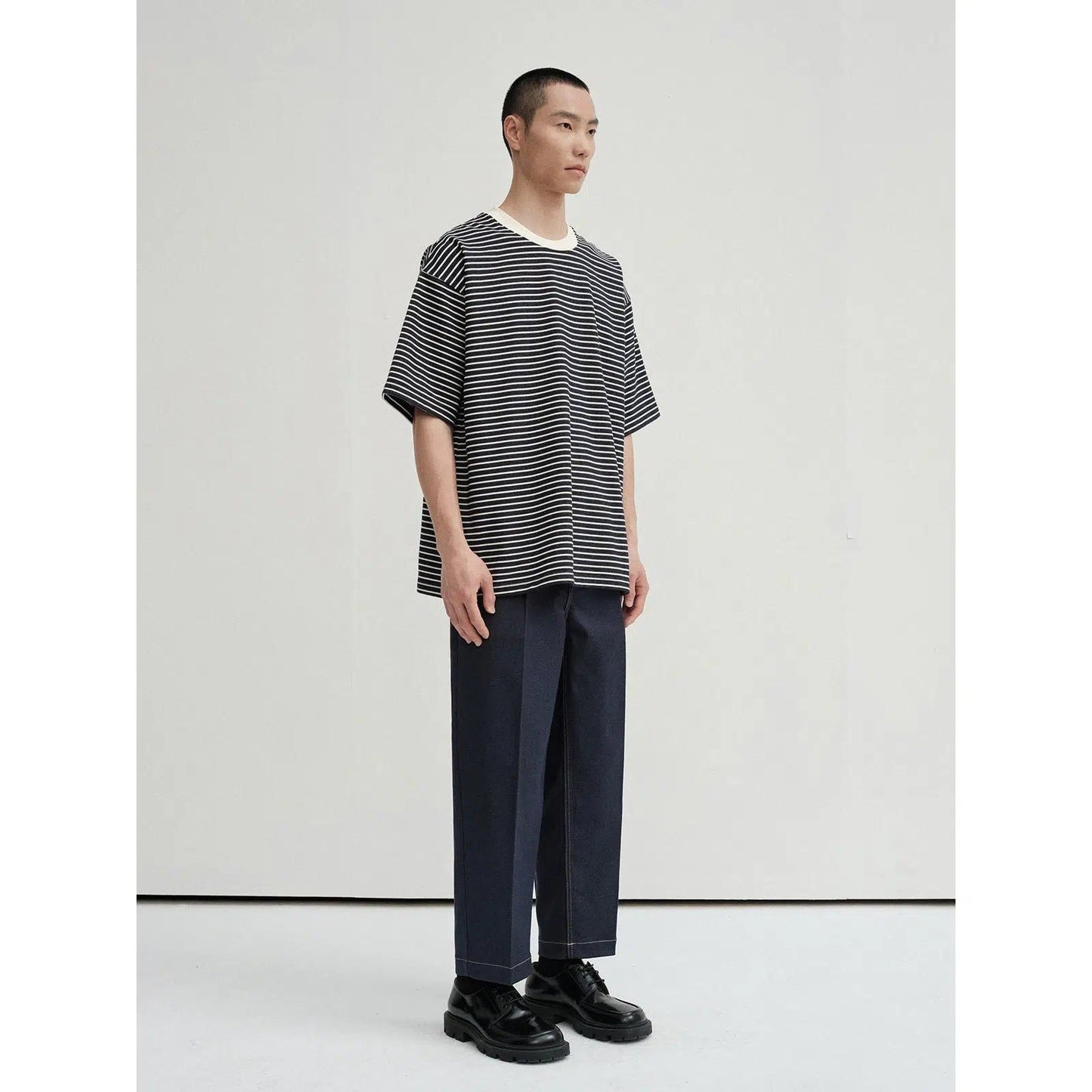 T-shirt With Narrow Stripes