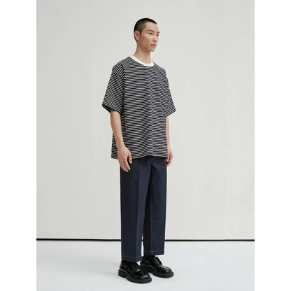 T-shirt With Narrow Stripes