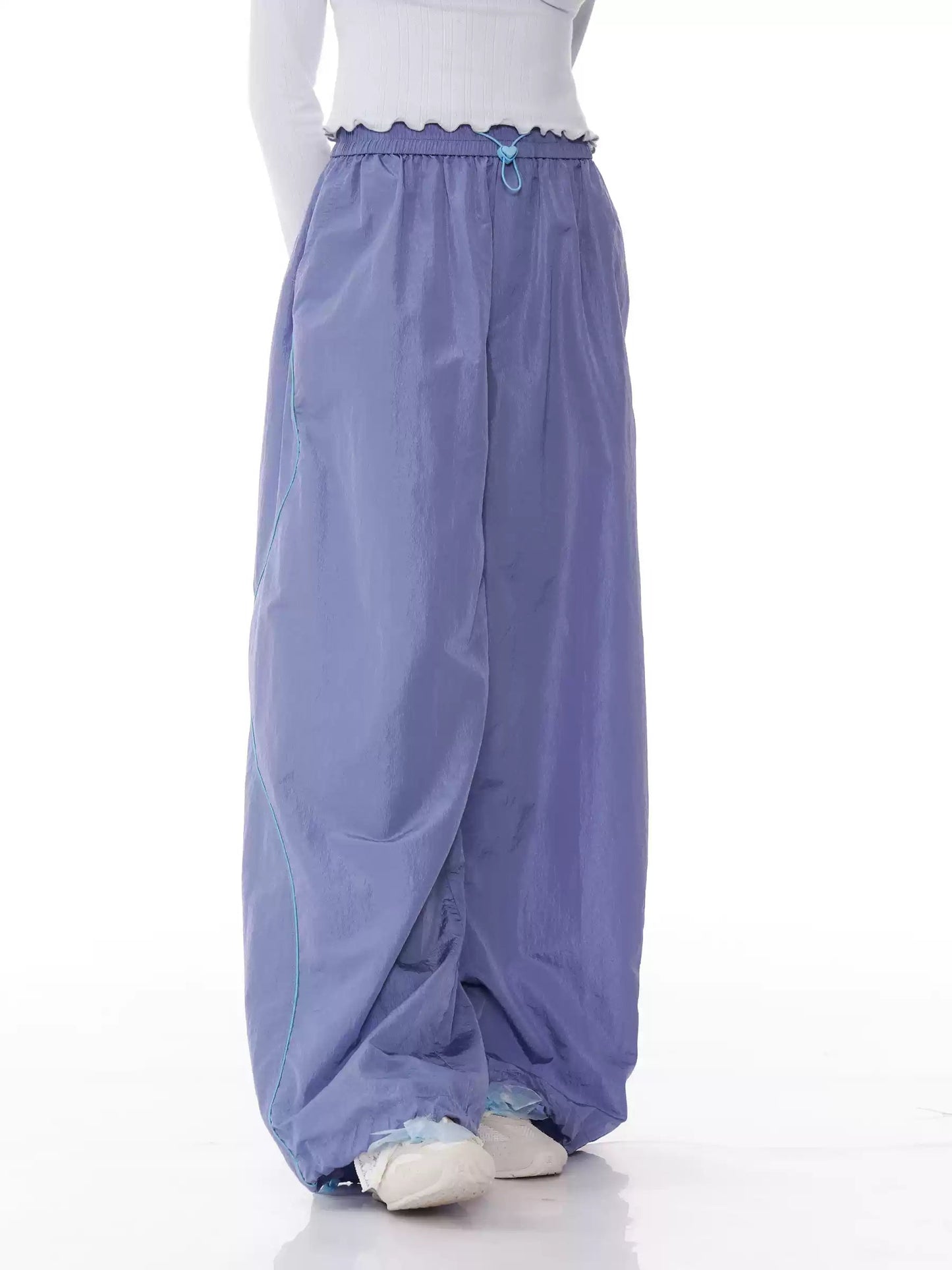 Wide-leg Track Pants