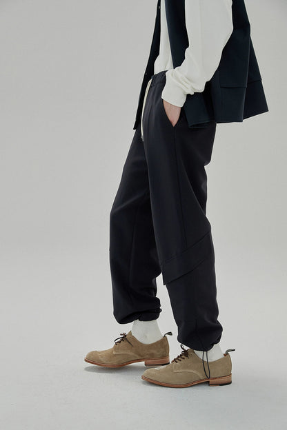Draping Drawstring Cargo Pants
