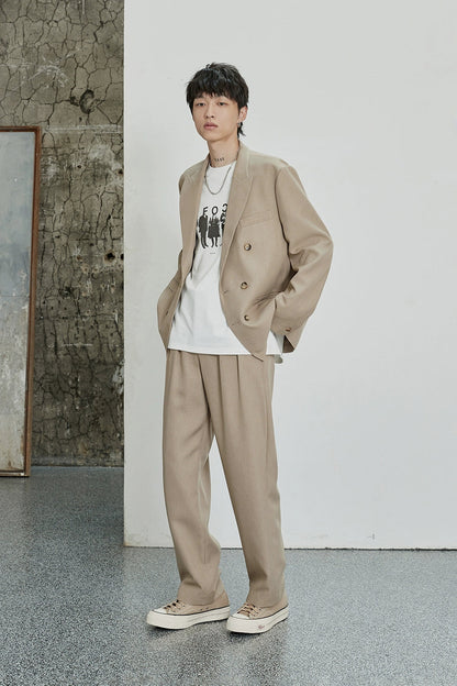 Classic Double-pleated Dress Pants