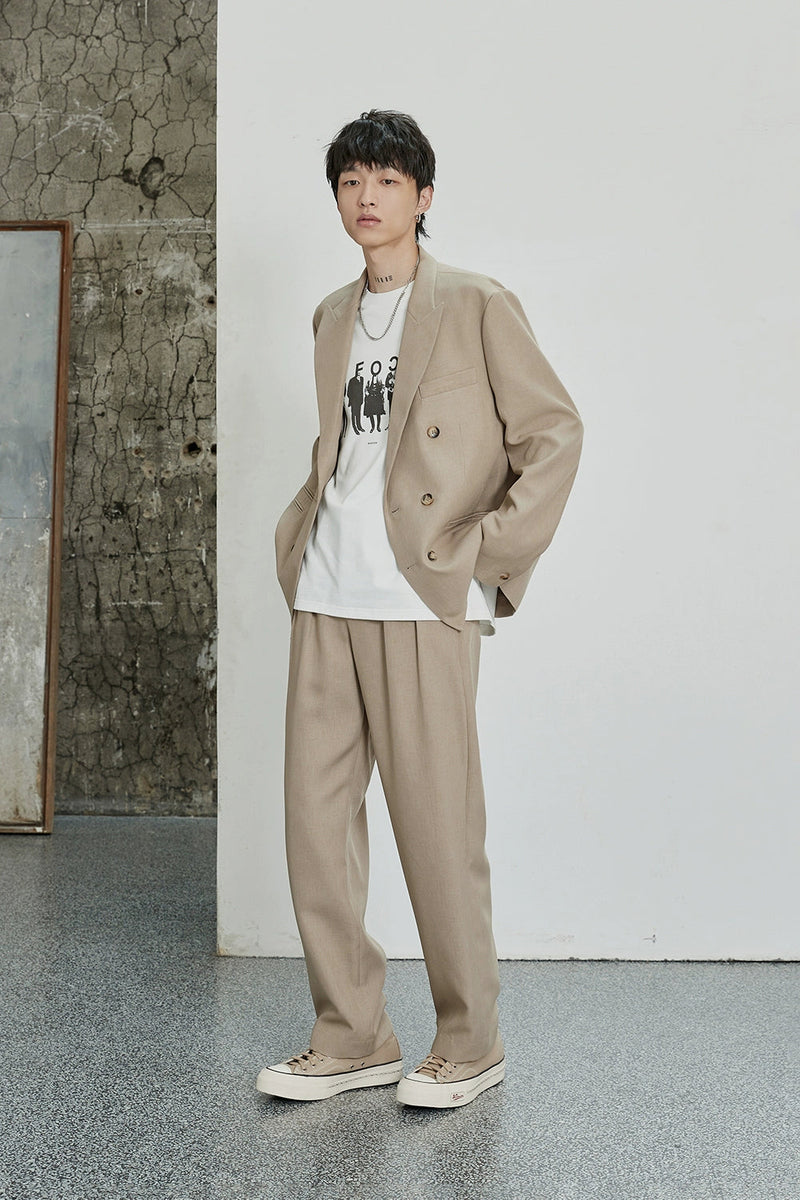 Classic Double-pleated Dress Pants