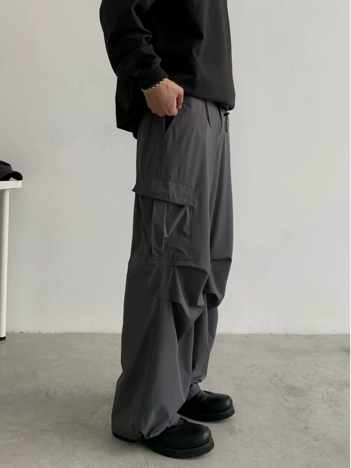 Wide-leg Straight Fit Work Pants