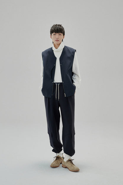 Draping Drawstring Cargo Pants