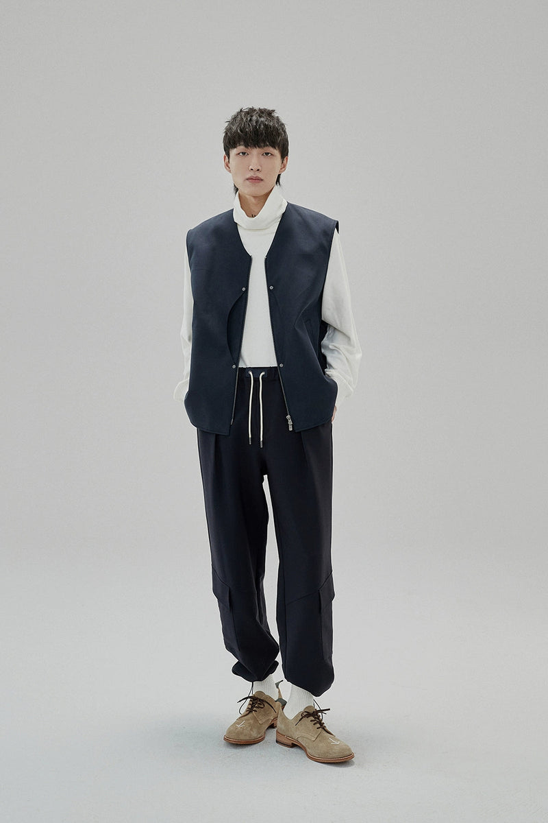 Draping Drawstring Cargo Pants