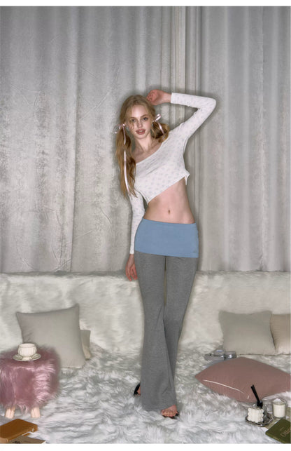 Low-rise Slim Fit Micro Flare Yoga Pants