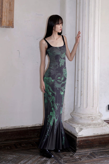 Midnight Bloom Maxi Dress