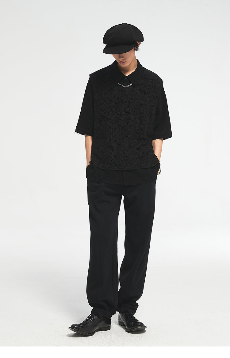 Relaxed Pin-tuck Sweatpants