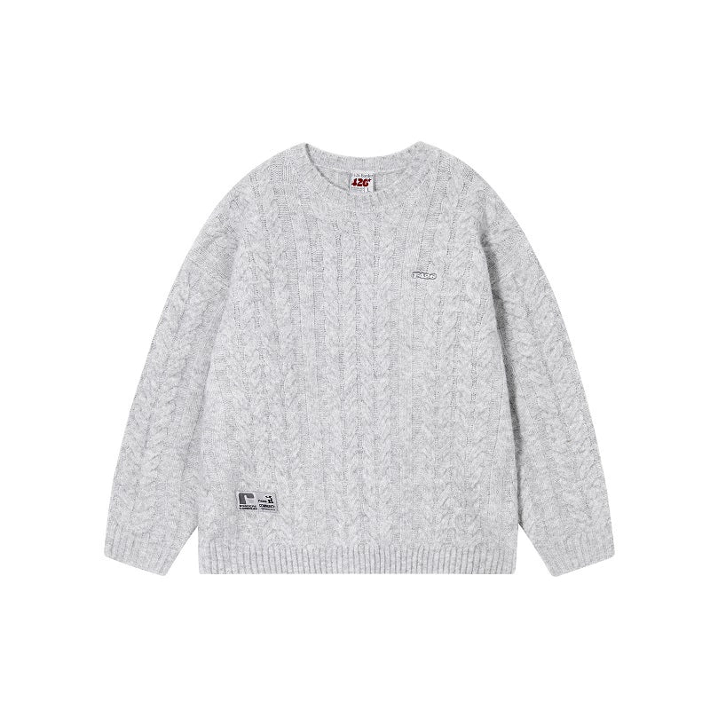 Hip-hop Versatile Twist Knit Sweater