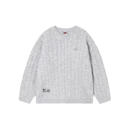 Hip-hop Versatile Twist Knit Sweater