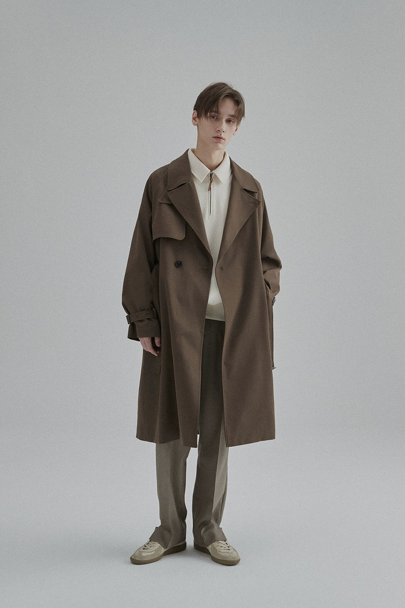 Half-zip Polo Collar Pocket Oversized Sweatshirt
