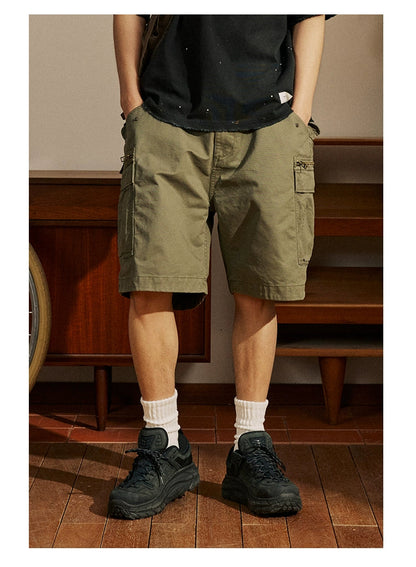 Zippered Pocket Shorts