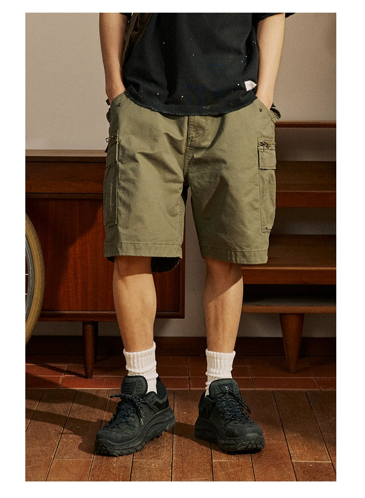 Zippered Pocket Shorts