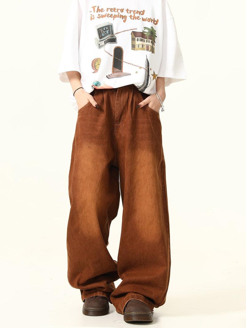 Denim Wide Leg Pants