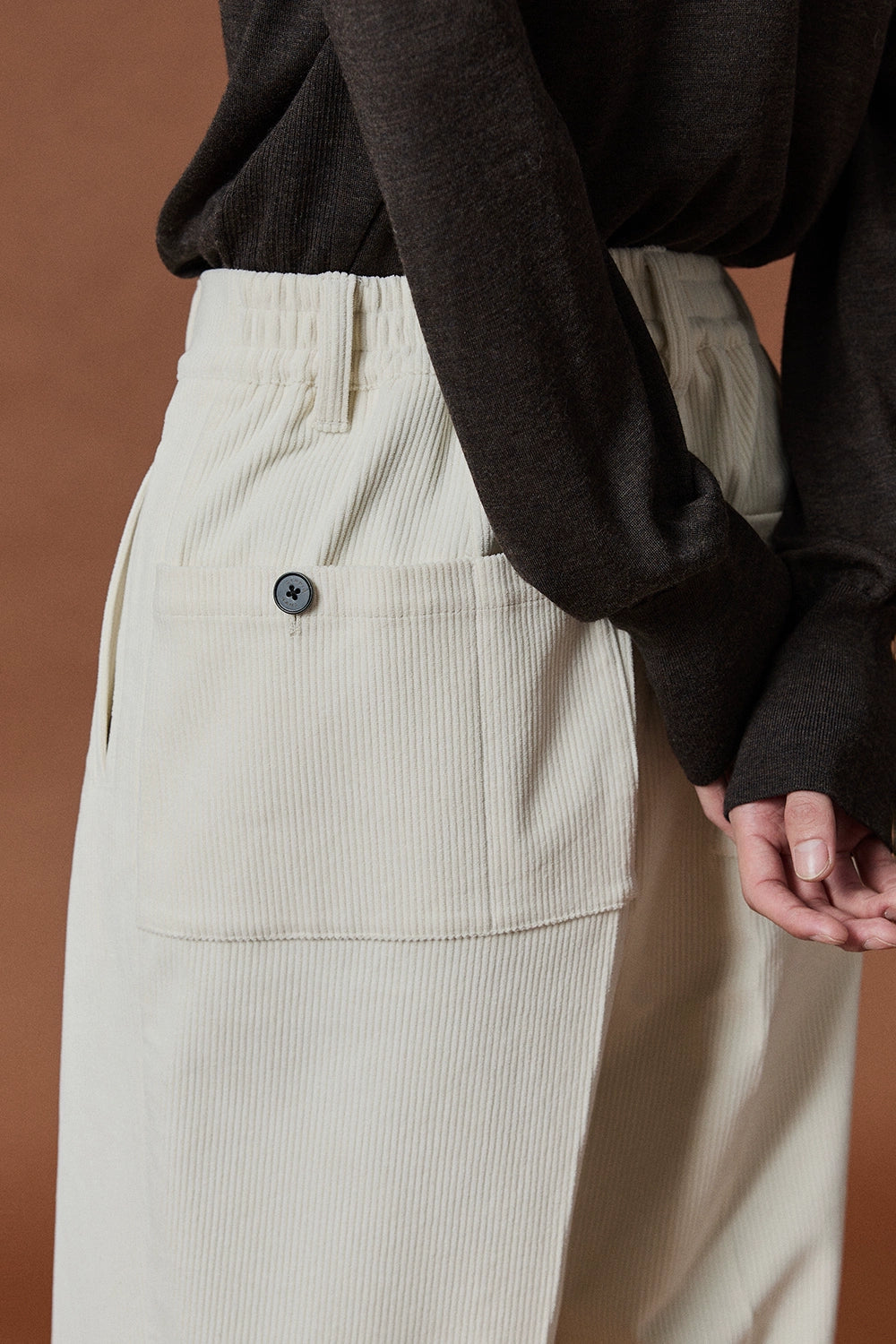 Relaxed Wide-leg Slightly Stretchy Cropped Pants