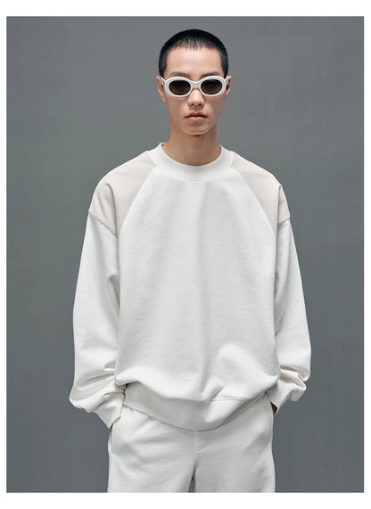 Panel Structural Sweatshirt & Athletic Pants Set