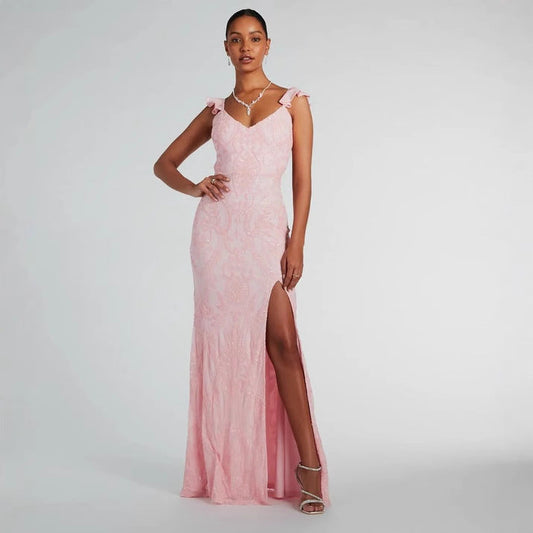 Clothing Sequined Dress All Matching Maxi Dress