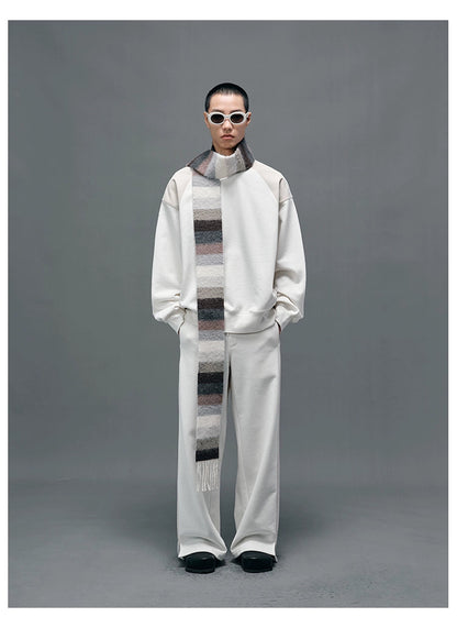 Panel Structural Sweatshirt & Athletic Pants Set