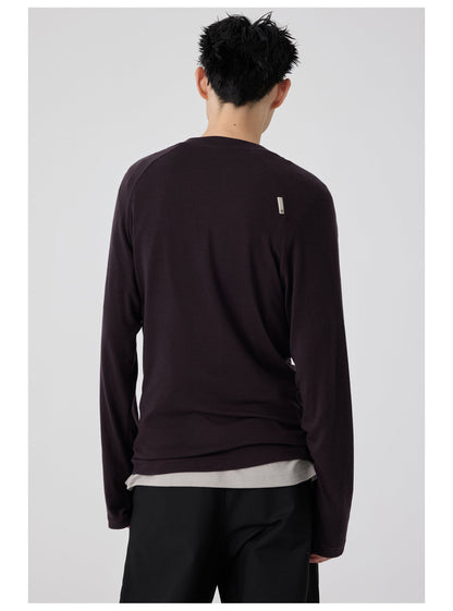 Straight Neck T-shirt