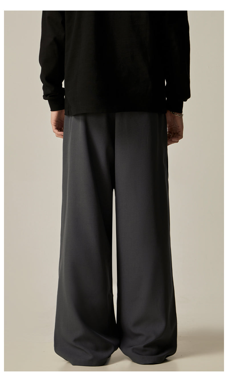 Khaki Wide Leg Dress Pants