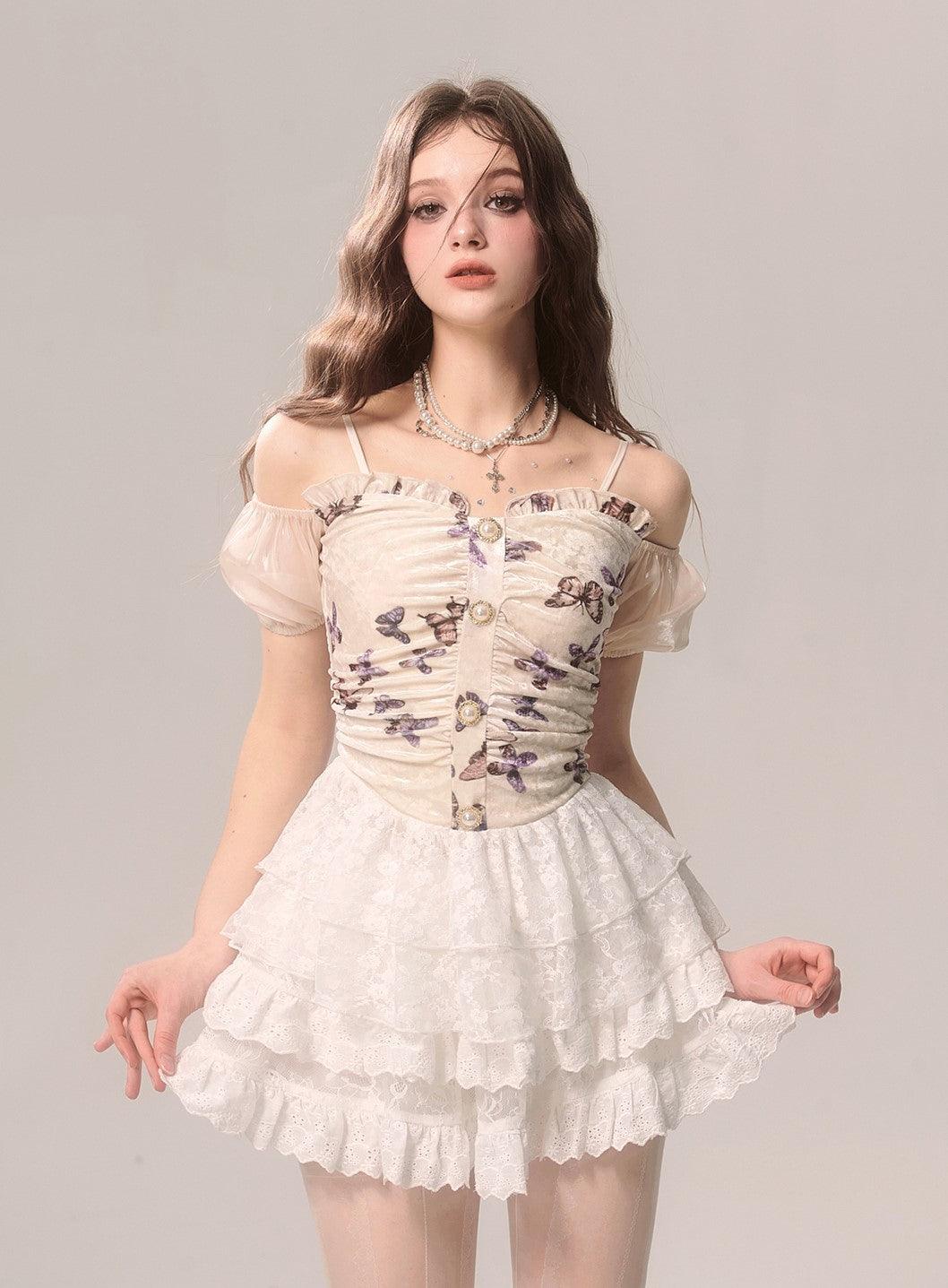 White Lace Ballet-inspired Cake Skirt