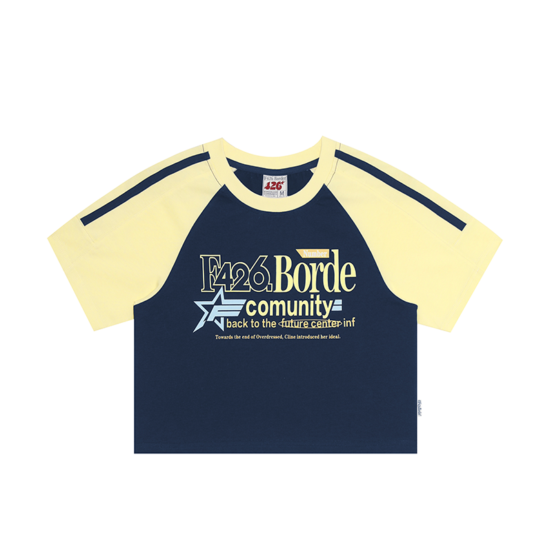 Contrasting Star Letter T-shirt