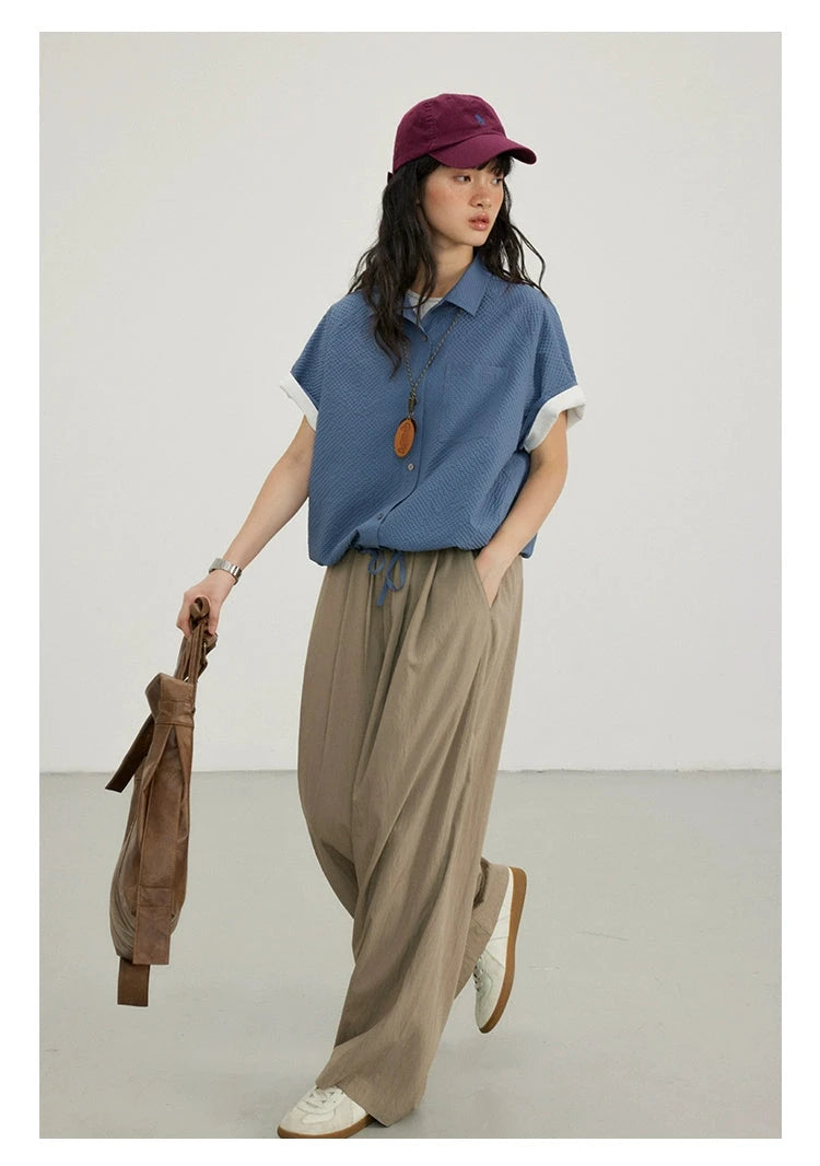 Octopusme Relaxed Fit Wide-leg Pants