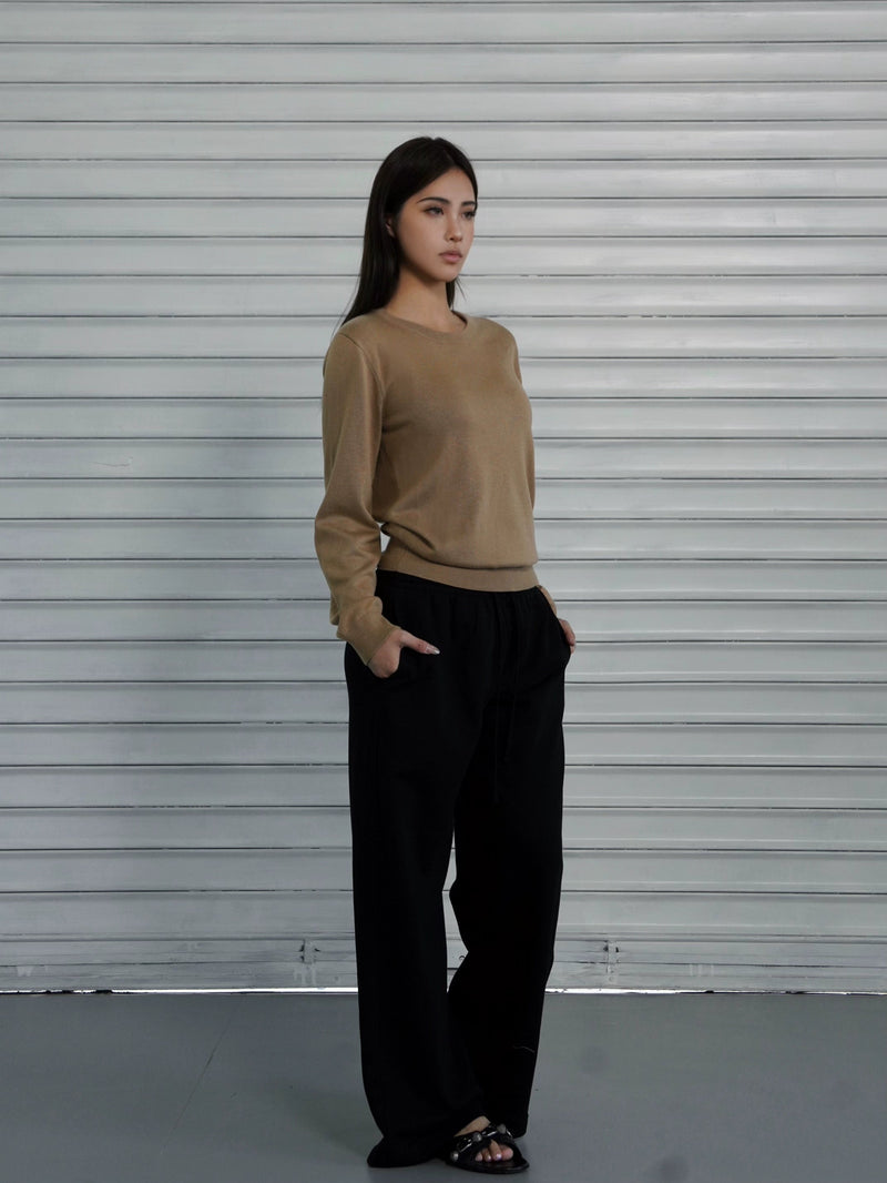Loose-fit Drawstring Straight-leg Athletic Pants