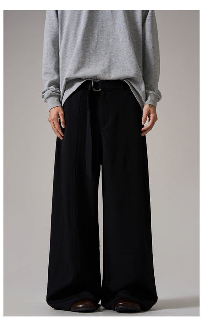 Brown Relaxed Wide Leg Pants