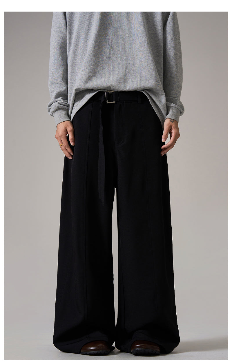 Brown Relaxed Wide Leg Pants