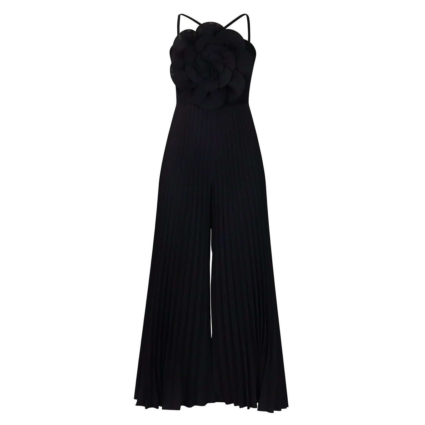 Clothing Summer Halter Three Dimensional Color Wide Leg Jumpsuit